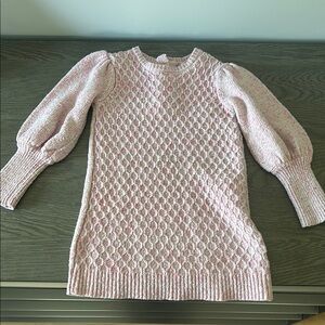 Janie and Jack Pink Textured kids knit dress